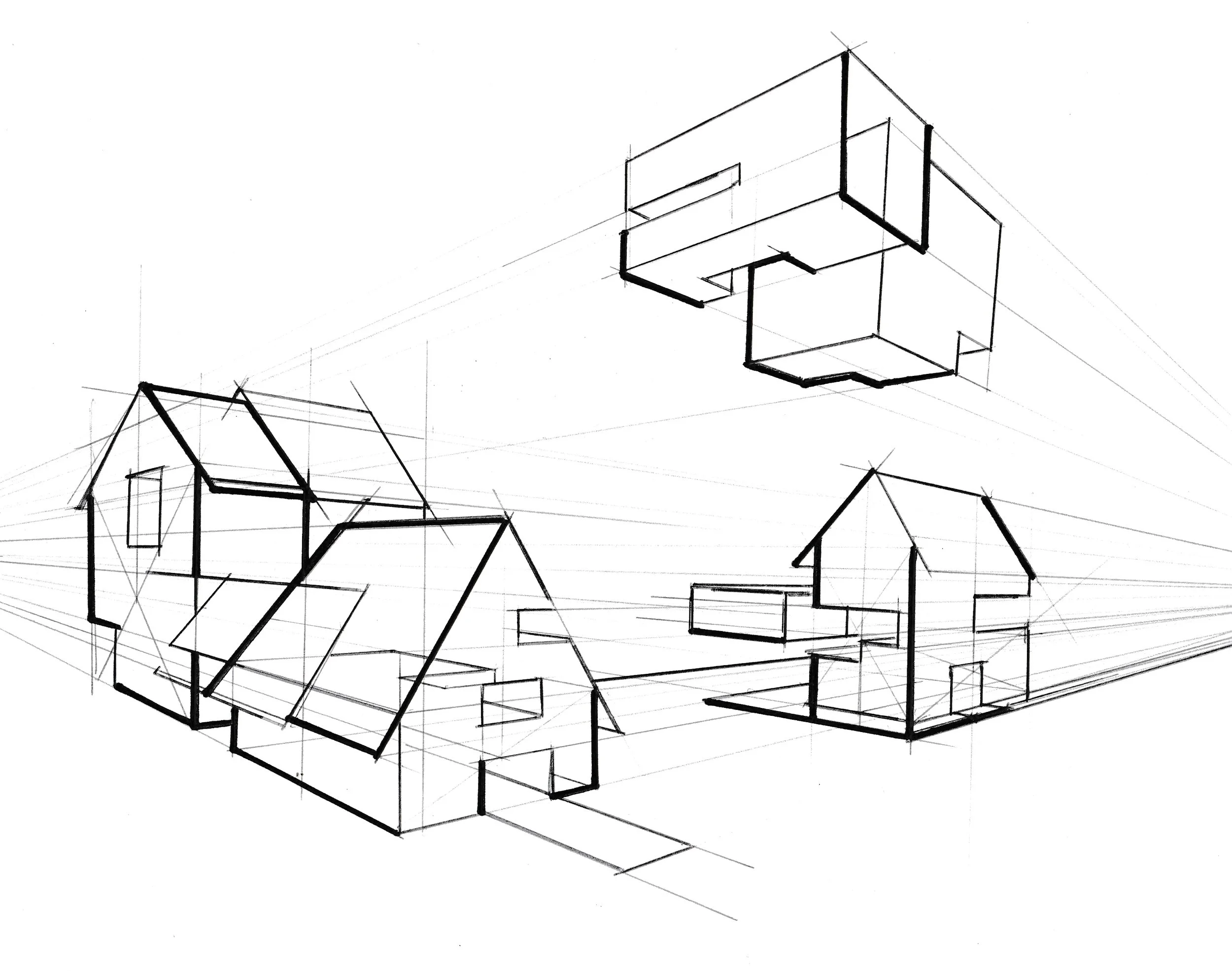 DRAWING - PERSPECTIVE: angles and the illusion of depth. 1-day Workshop. MONDAY, June 22nd, 5:30-8:00pm