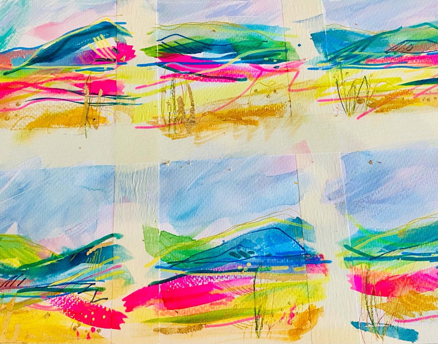 Today. It&rsquo;s Monday right? It&rsquo;s Tuesday, figured it out around 4 then forgot again around 8pm. Today worked a bit of these, new  abstracts for the start of something else, something new yet tied to what went before.