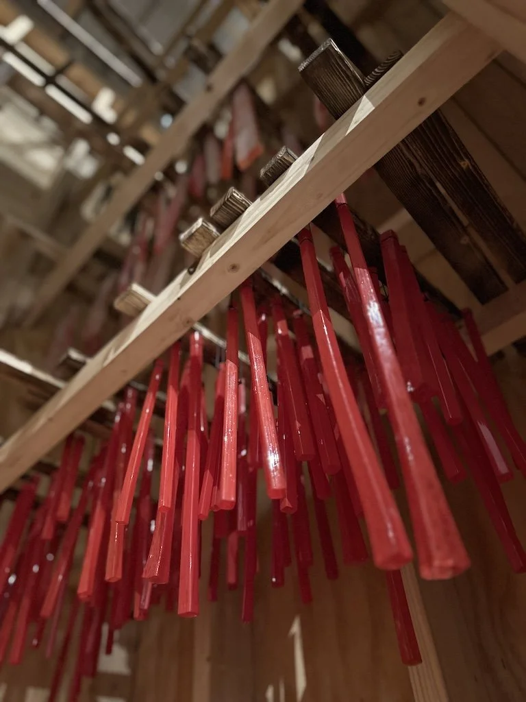 'Red Salmon Cane Strips'