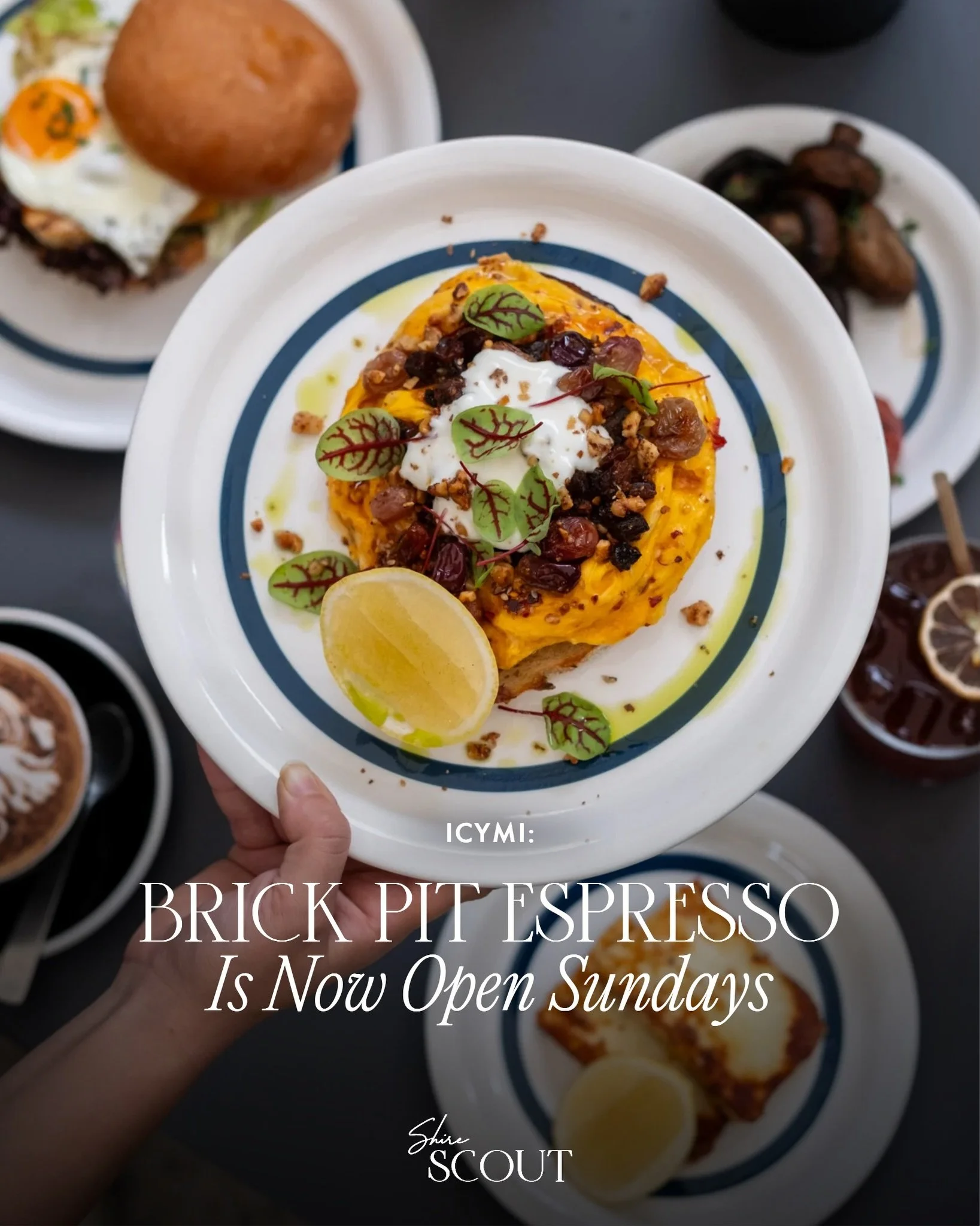 ICYMI&hellip; @brickpitespresso are officially open on Sundays. 👀☕️

After 10 years of Monday to Saturday trade, this cult-favourite Kirrawee caf&eacute; is now serving up the goods seven days a week. Think @whitehorsecoffee, a delicious seasonal me
