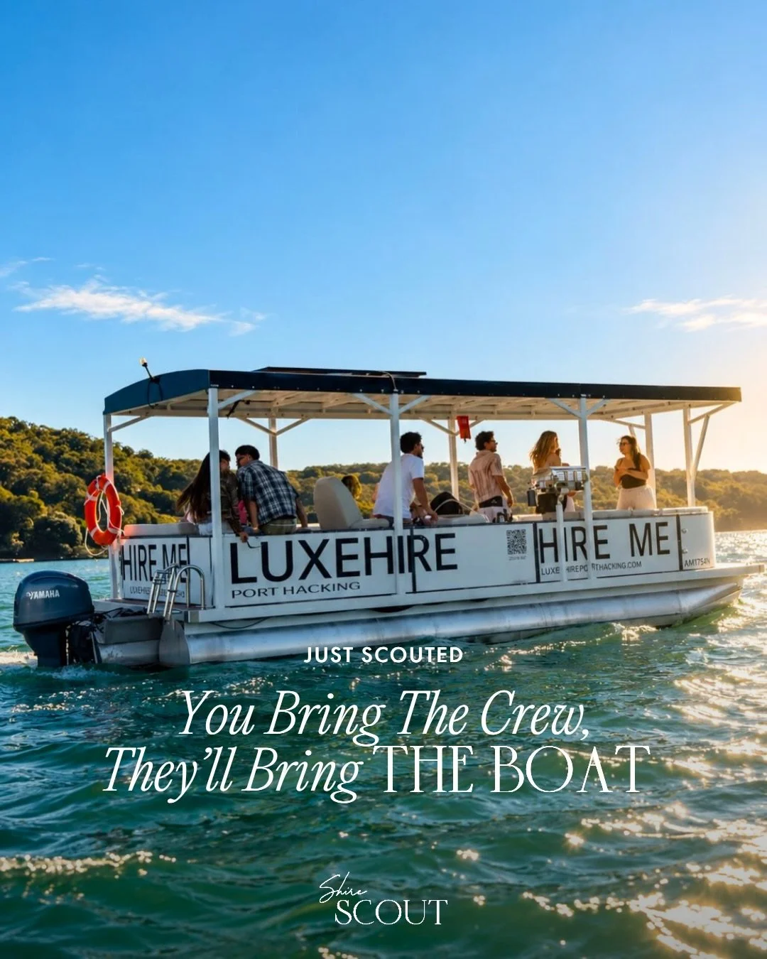 No boat licence required: set sail with the Shire&rsquo;s newest boat hire this summer.👀🚤

Meet @luxehire.porthacking, the premium self-drive boat hire making your summer plans a whole lot more fun. With room for up to 12 people, half-day and full-