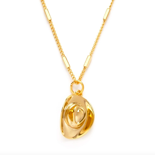 Cowboy Hat Charm Necklace