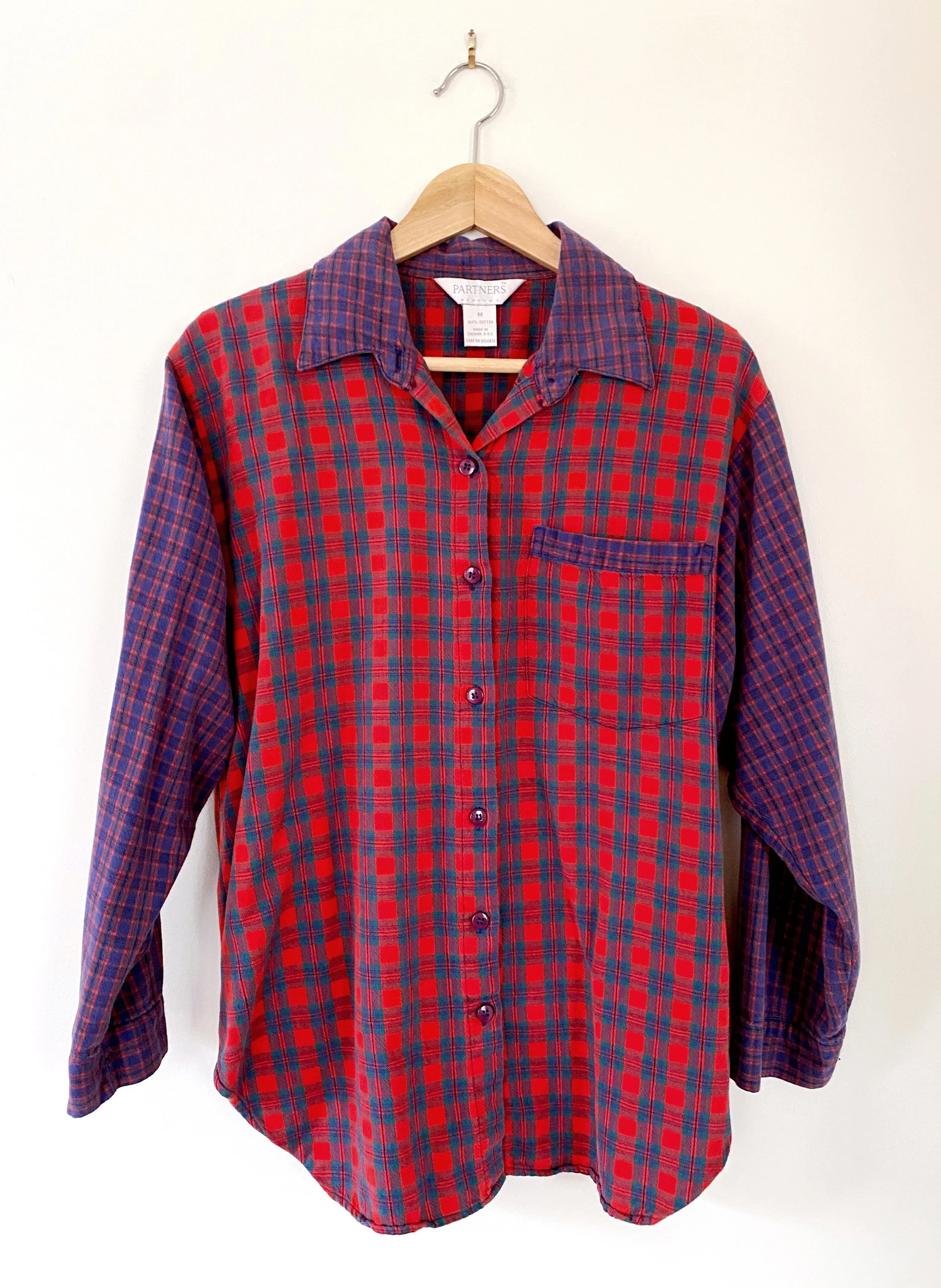 Mixed Plaid Shirt