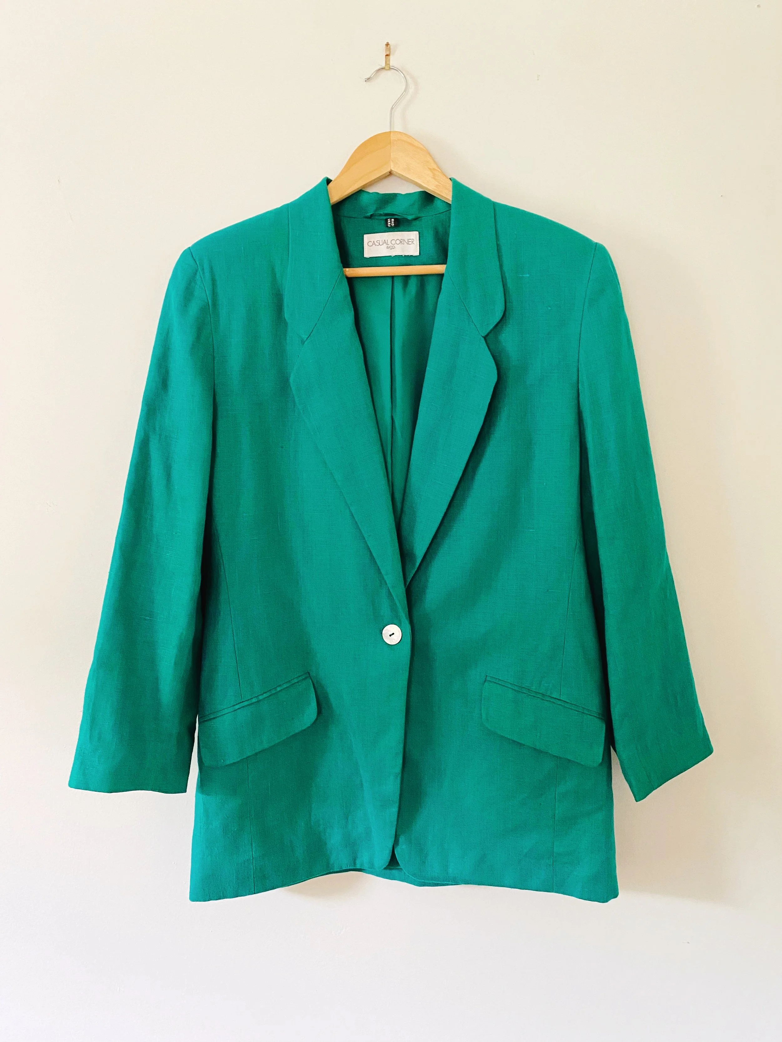 Linen Teal Blazer