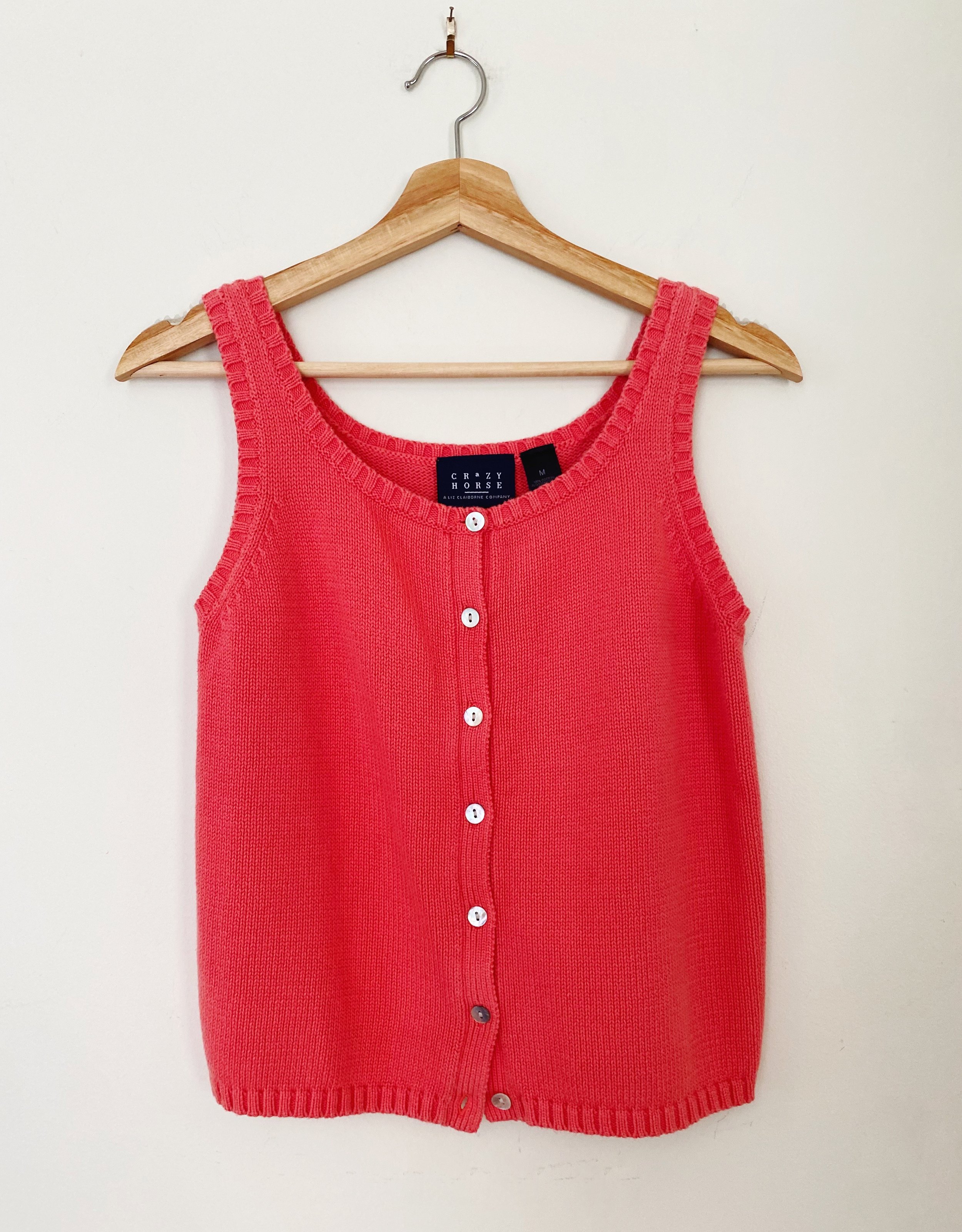 Coral Woven Tank