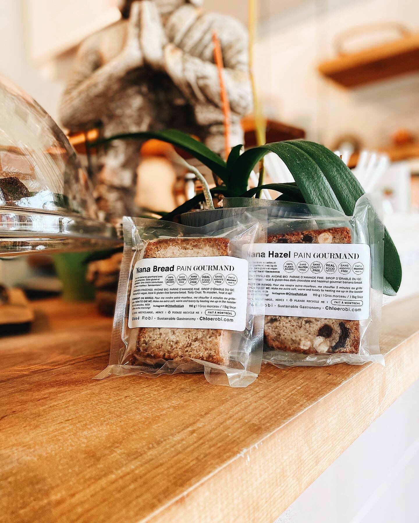 &acute;Nana Bread et nos biscuits 🍪💖🍃🌏🌈 de retours en stock &agrave; partir de MAINTENANT, disponibles dans les Cantons de l&rsquo;Est . Toutes les saveurs disponibles ici chez mes ami(e)s &agrave; OM Plante. Un super resto &agrave; base de plan