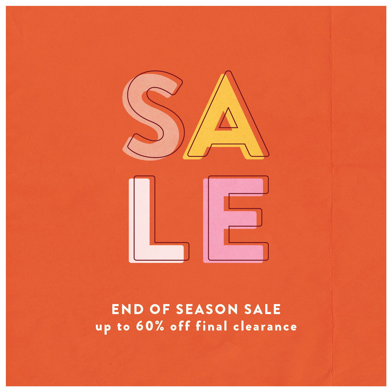 Today is the last day of our Stock Take Sale!

Visit us in-store today for your last chance to get a deal of up to 60% off stocked items!

We are open from 10am until 2pm, so come on in and find yourself something special!
.
.
.
Sale ends today, the 