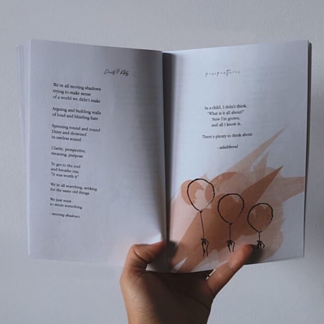 We had so much editing &amp; providing creative direction for musician @christypklotz&rsquo;s first poetry book, Perspectives 💕📖 The colorful aesthetic &amp; beautiful words make for an instant page turner😉
