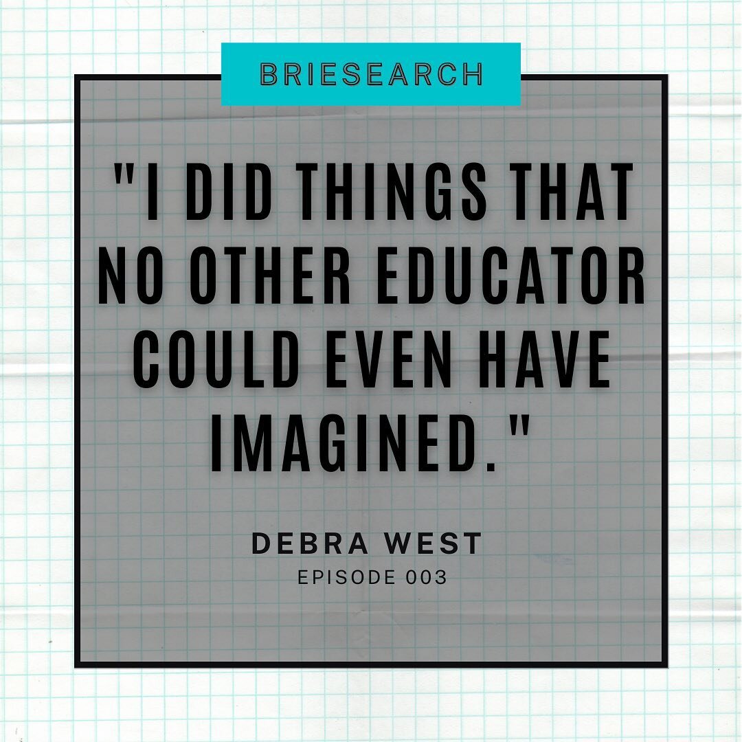 In celebration of launching The BrieSearch Project on #nationalpodcastday, we&rsquo;ve released a special bonus episode with Debra West.
🧑🏽&zwj;🏫
Here&rsquo;s a behind the scenes peek at her beautiful family. 
Check out the very educational episod