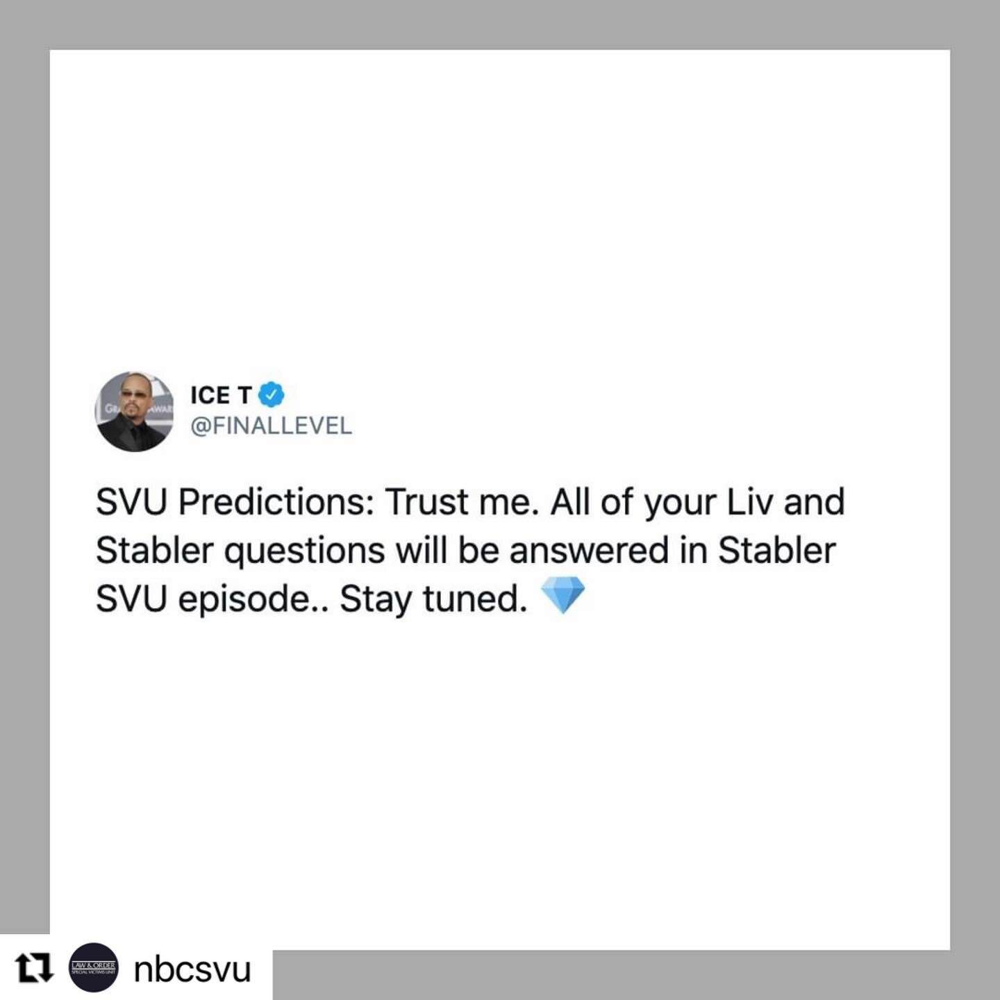 #Repost @nbcsvu
&bull;
Tea. #SVU
&bull;
&bull;
☕️ we like to see from T. Who&rsquo;s excited?
#munchmybenson