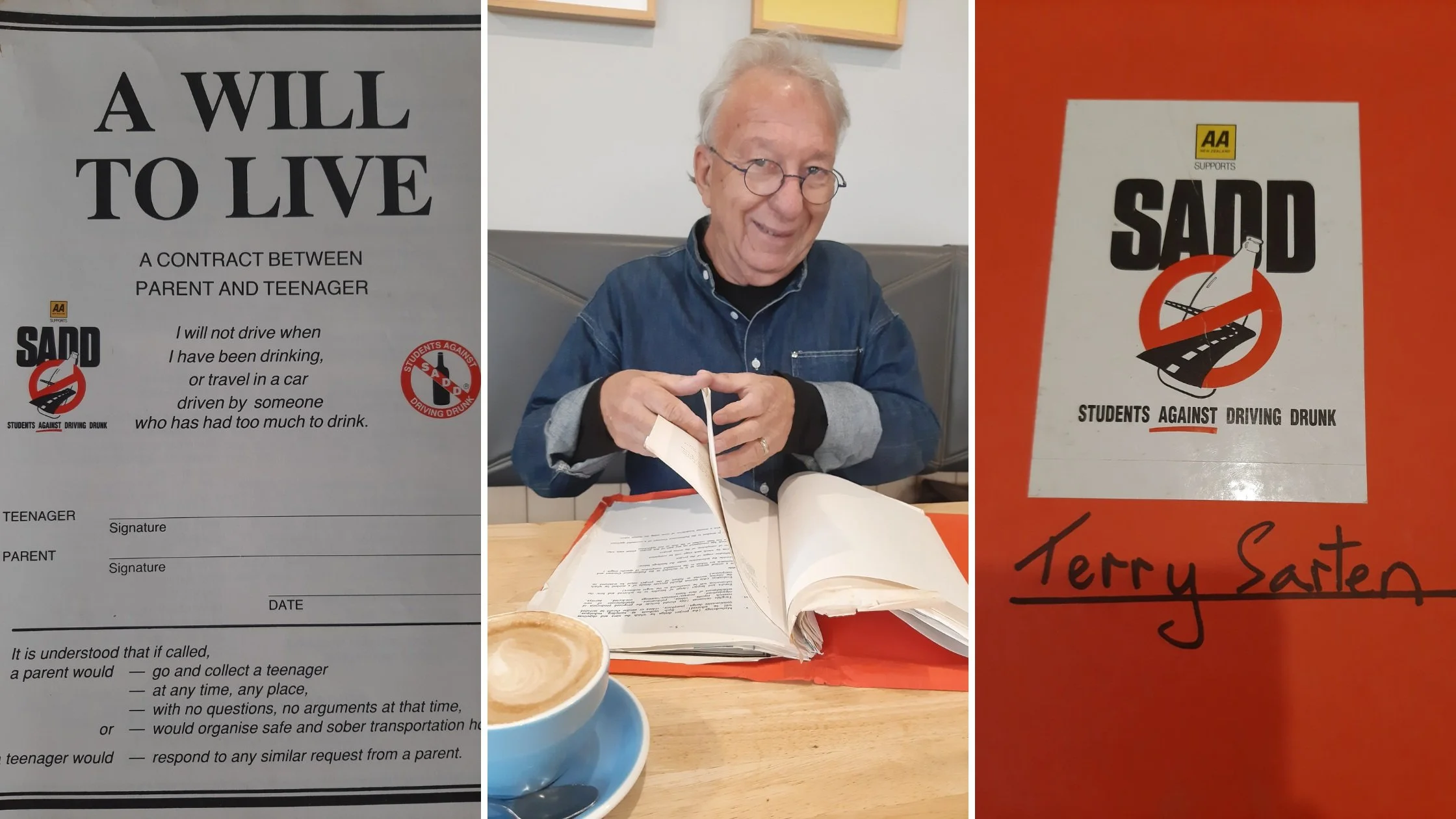 A friendly face at a cafe