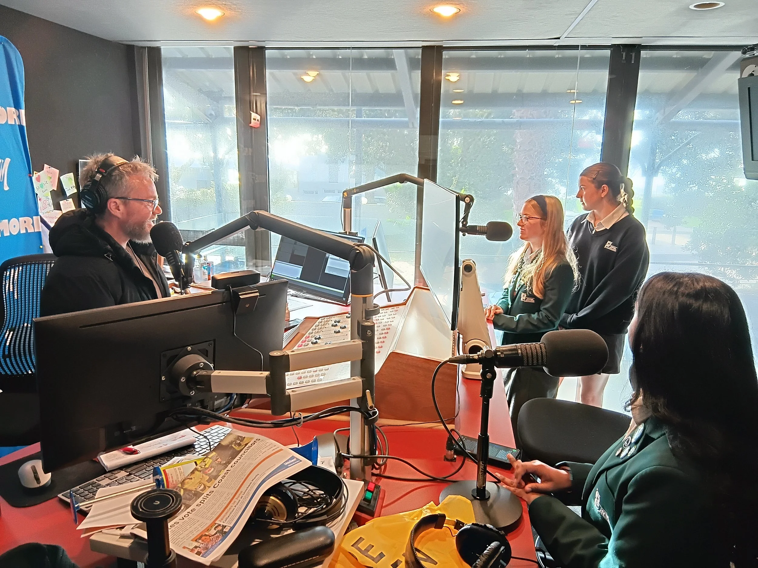 Orewa College Students Take Their Road Safety Message to Local Radio