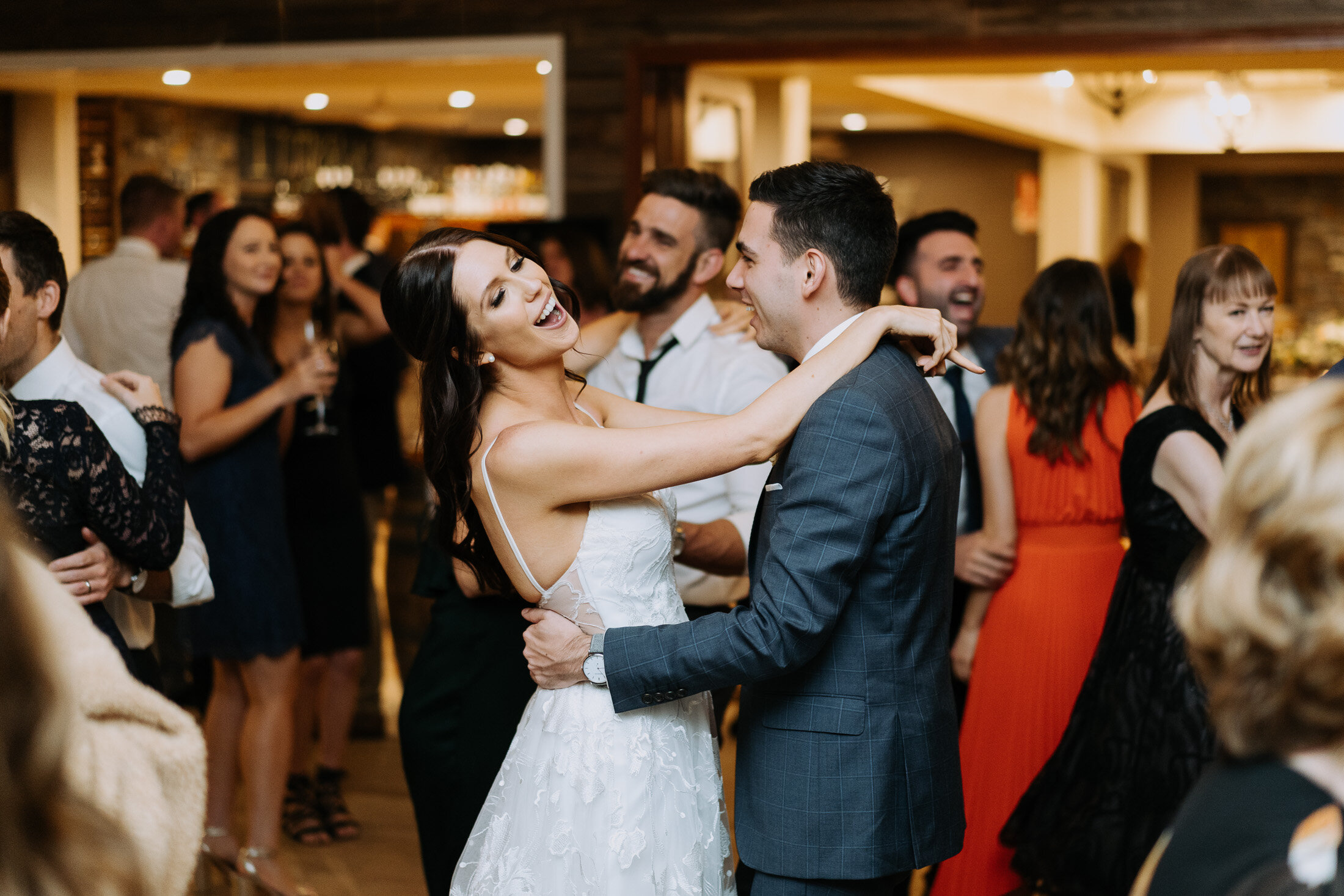 FilledDancefloorWithMusicWithMemoriesPremiumWeddingDJMCServicesYarraValleyMelbourneImmerseWineryRecommendedWeddingSupplier