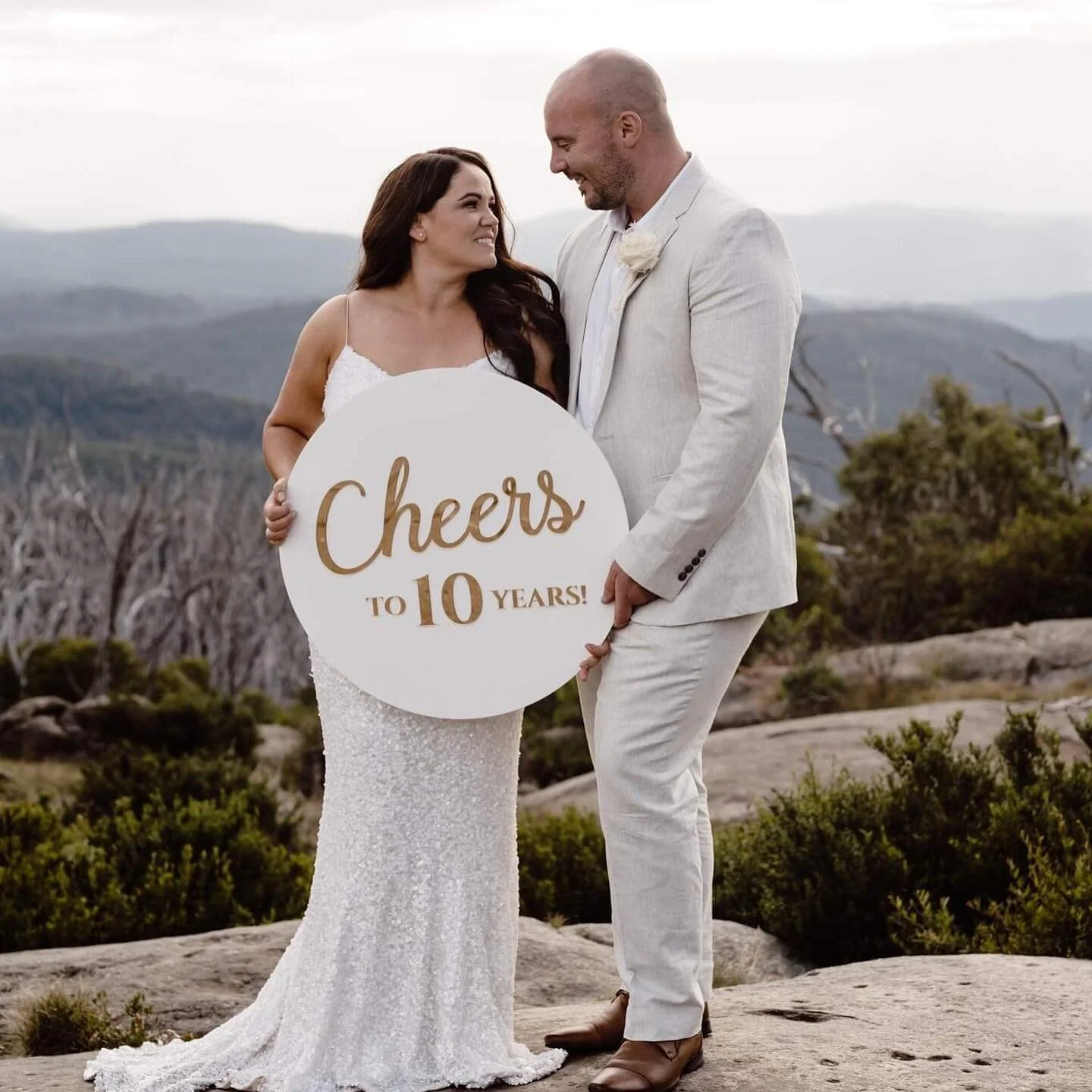 🥂CHEERS TO 10 YEARS 🥂

Yesterday my amazing wife Natalie @thephotoboothgirl surprised me and after 10 years of marriage, we renewed our vows with our original celebrant and with the most amazing views.

It was amazing and magical. I was shocked and my heart is bursting with love for her and gratitude my supplier friends. 

The Team ✨

Photography @ashleighhaasephotography 
Videography @directorsedge 
Celebrant @celebrantmaree 
Cake @cremedelacakess 
Signage &amp; hire @alwayseventive 
Champagne tower @eventmerchantco 
Hair @rae.hairstylist 
Makeup @jacqui_ward_makeup_artistry
Dress @kwhbridal
Florals @flowerpotdebbie