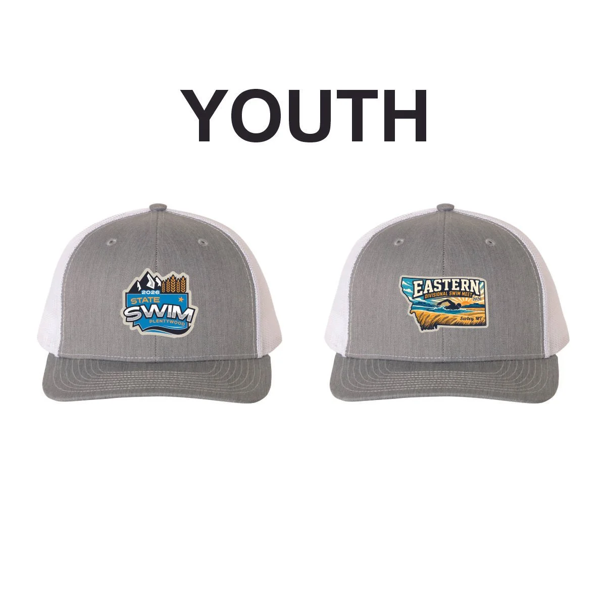 YOUTH Richardson 112 Trucker Cap with Premium Leatherette Patch