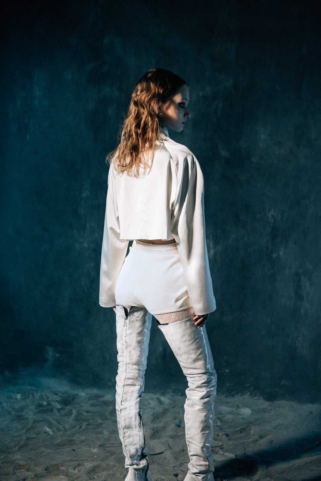Funnel-Neck Cropped Jacket — ORAZ | Women's Fashion Clothing