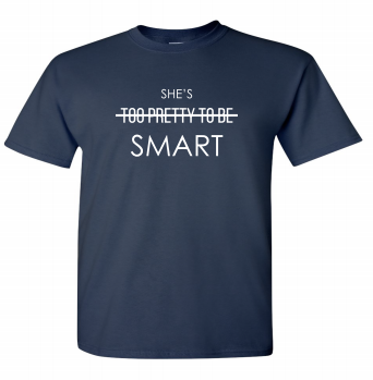MsConceptions Shes Smart Navy Tee.png