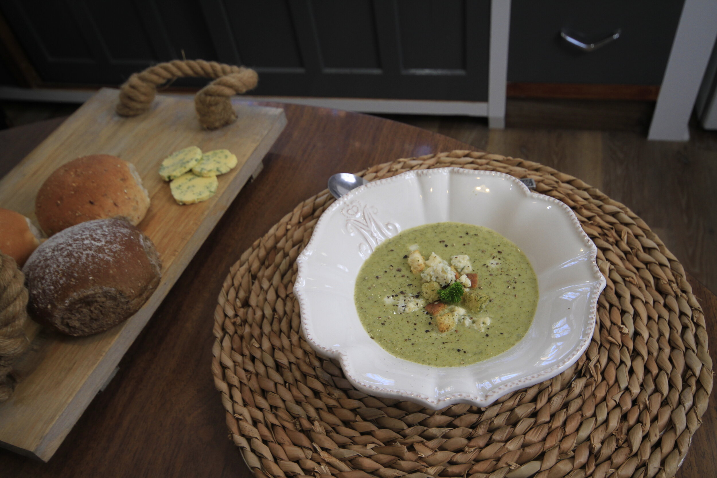 Broccoli and Blue Cheese Soup