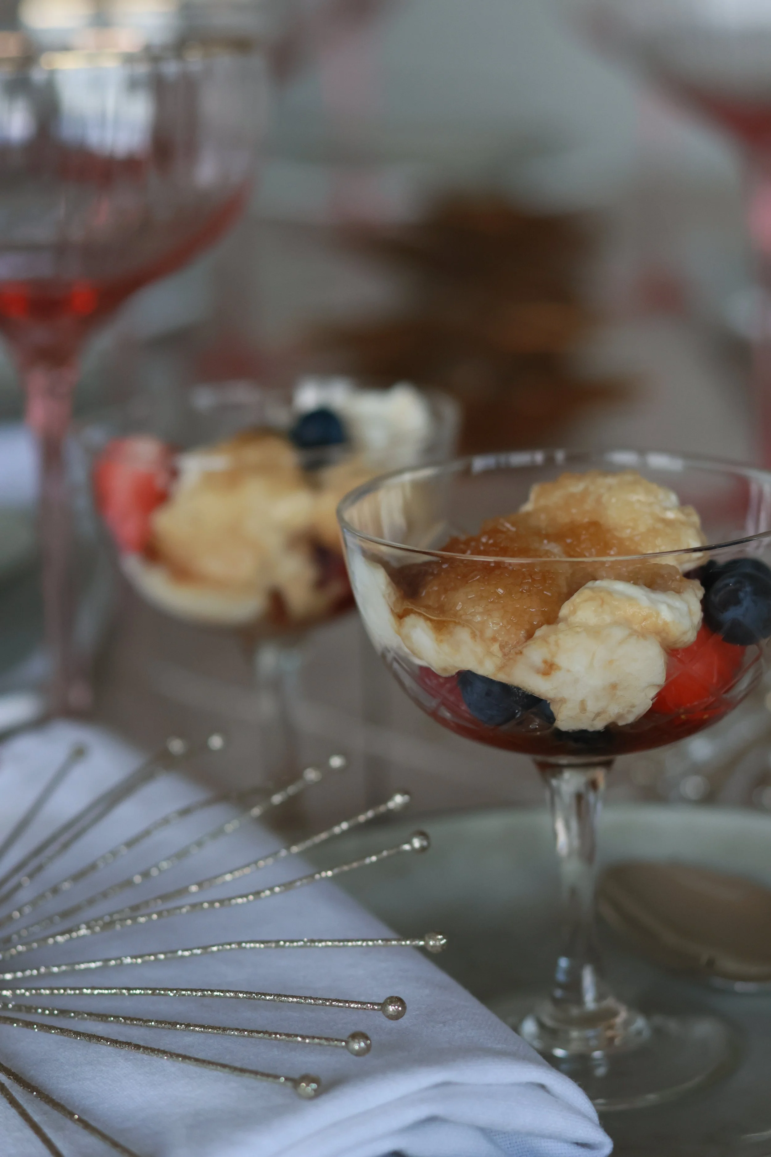 Caramelised Yoghurt Cream With Summer Berries
