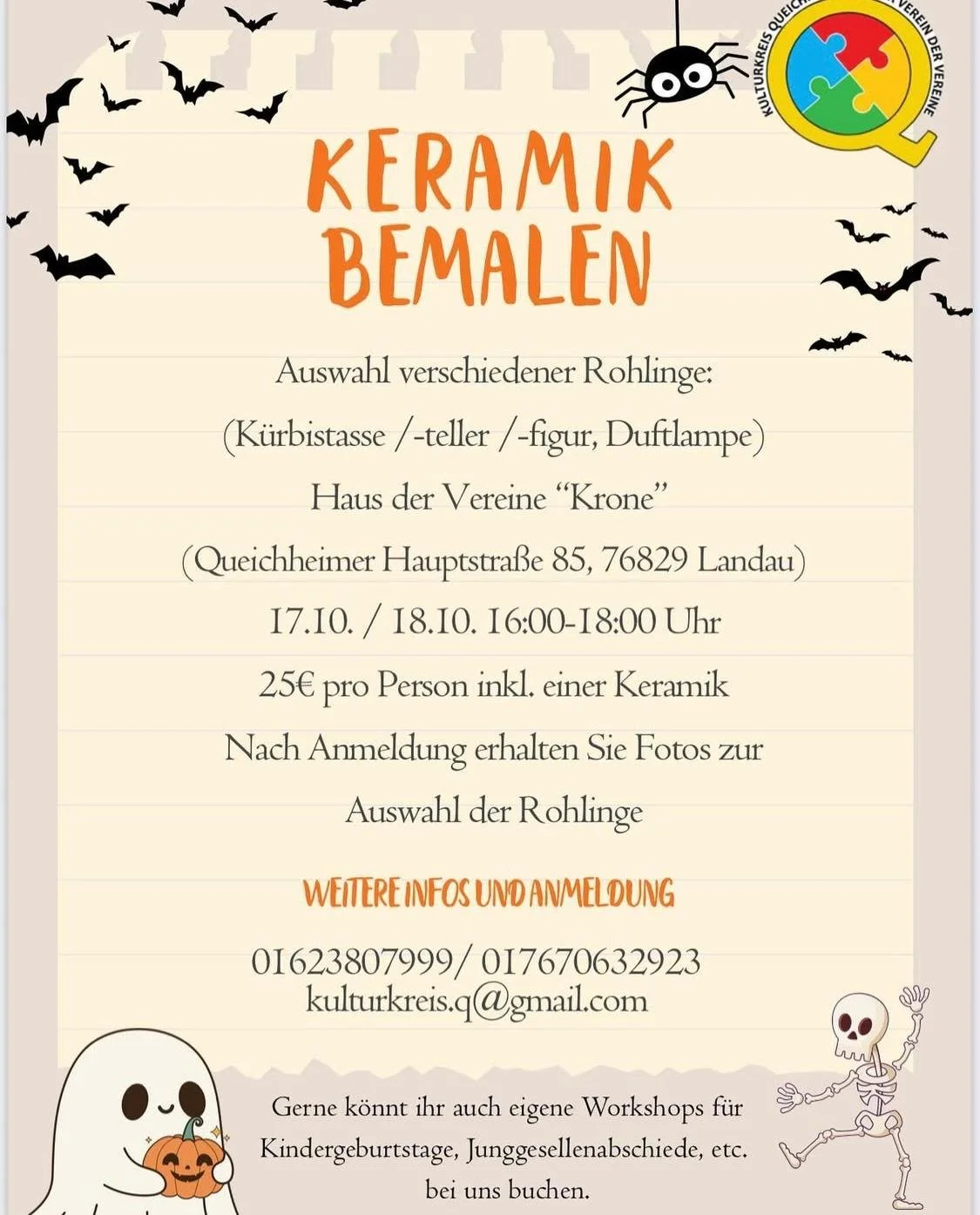 Workshop „Keramik bemalen“