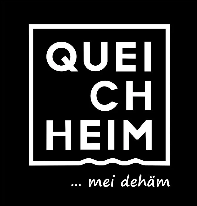 Queichheim Hoodie in Schwarz/Weiß