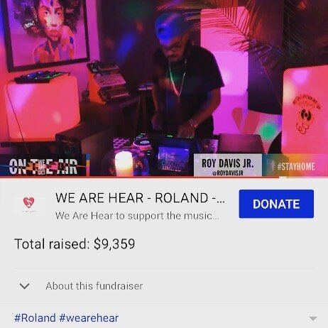 What a night! I want to thank all of you who tuned in! You can replay the ROY DAVIS JR @wah_music live stream in collaboration with @roland_us @roland.artists @musiccaresrelief on YouTube.com/WeAreHear SEE LINK IN BIO -&gt; and get into the vibe!#hou