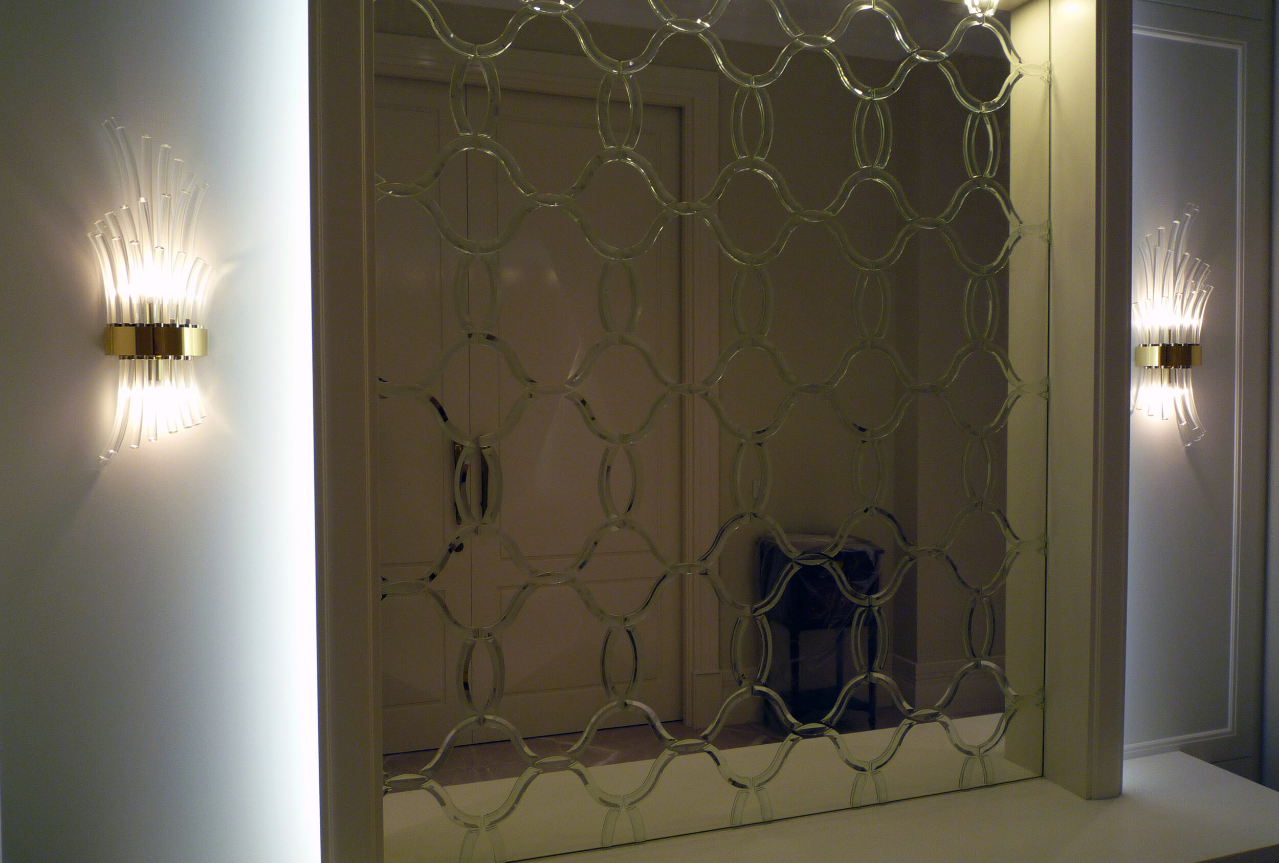 curved rod sconce