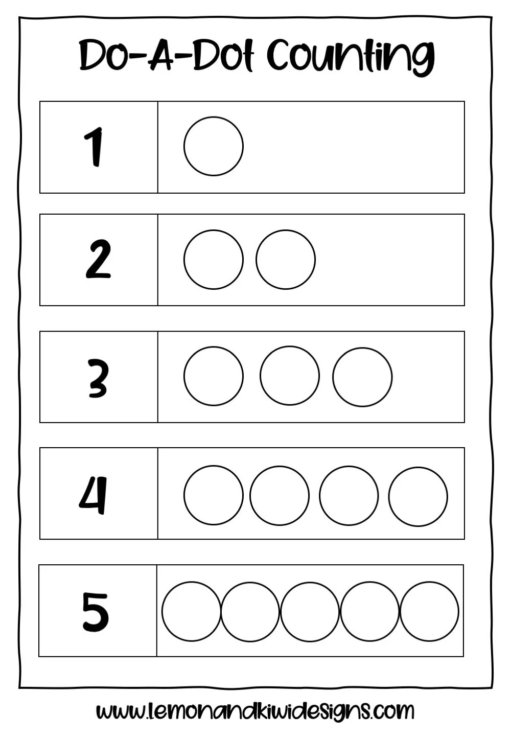 Dot Dot Number Printables Dot Dot Number Printables