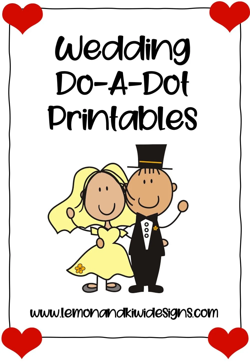 wedding printable activity book free do a dot worksheets for kids lemon kiwi designs