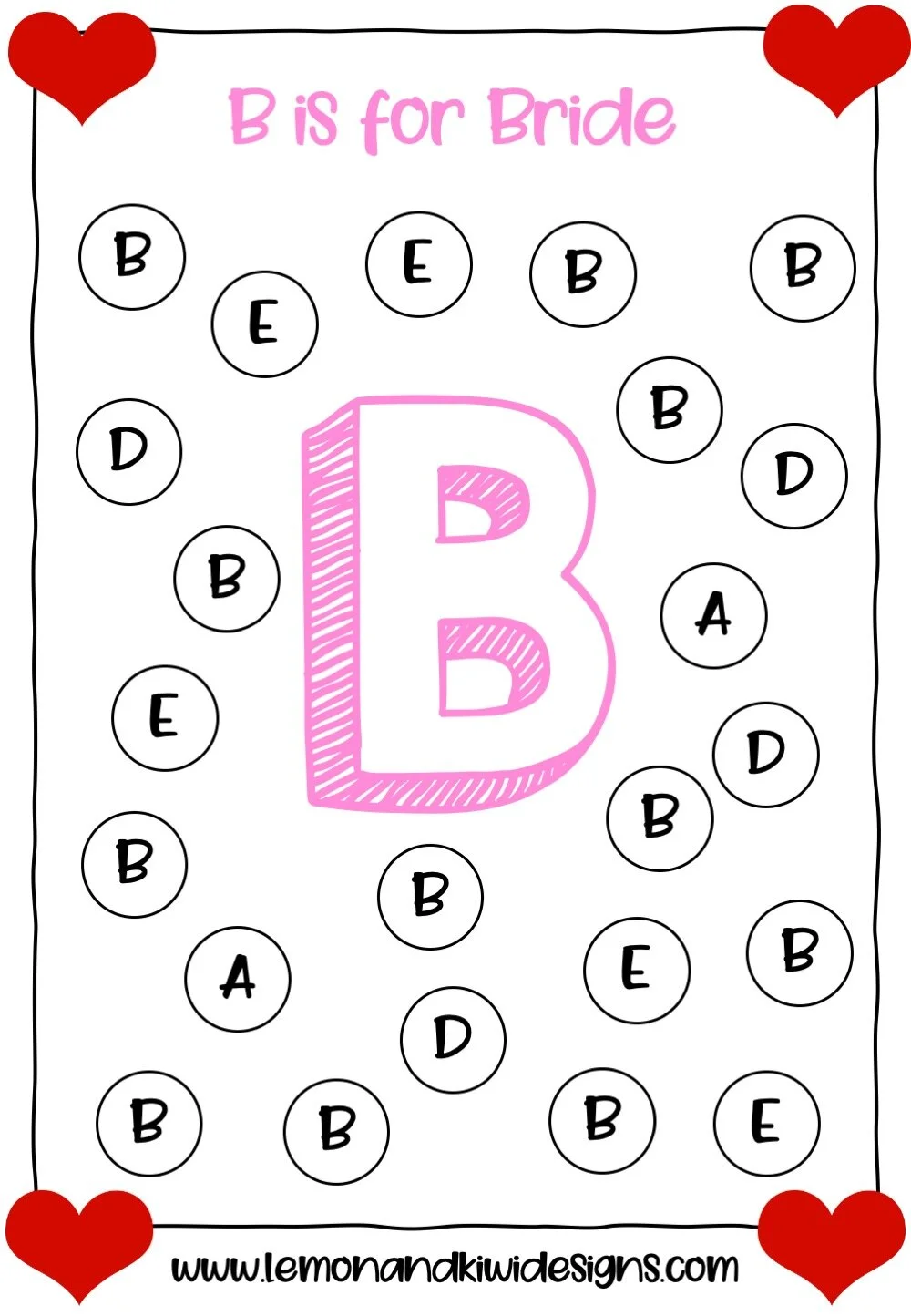 Wedding Printable Activity Book: Free Do-A-Dot Worksheets for Kids ...