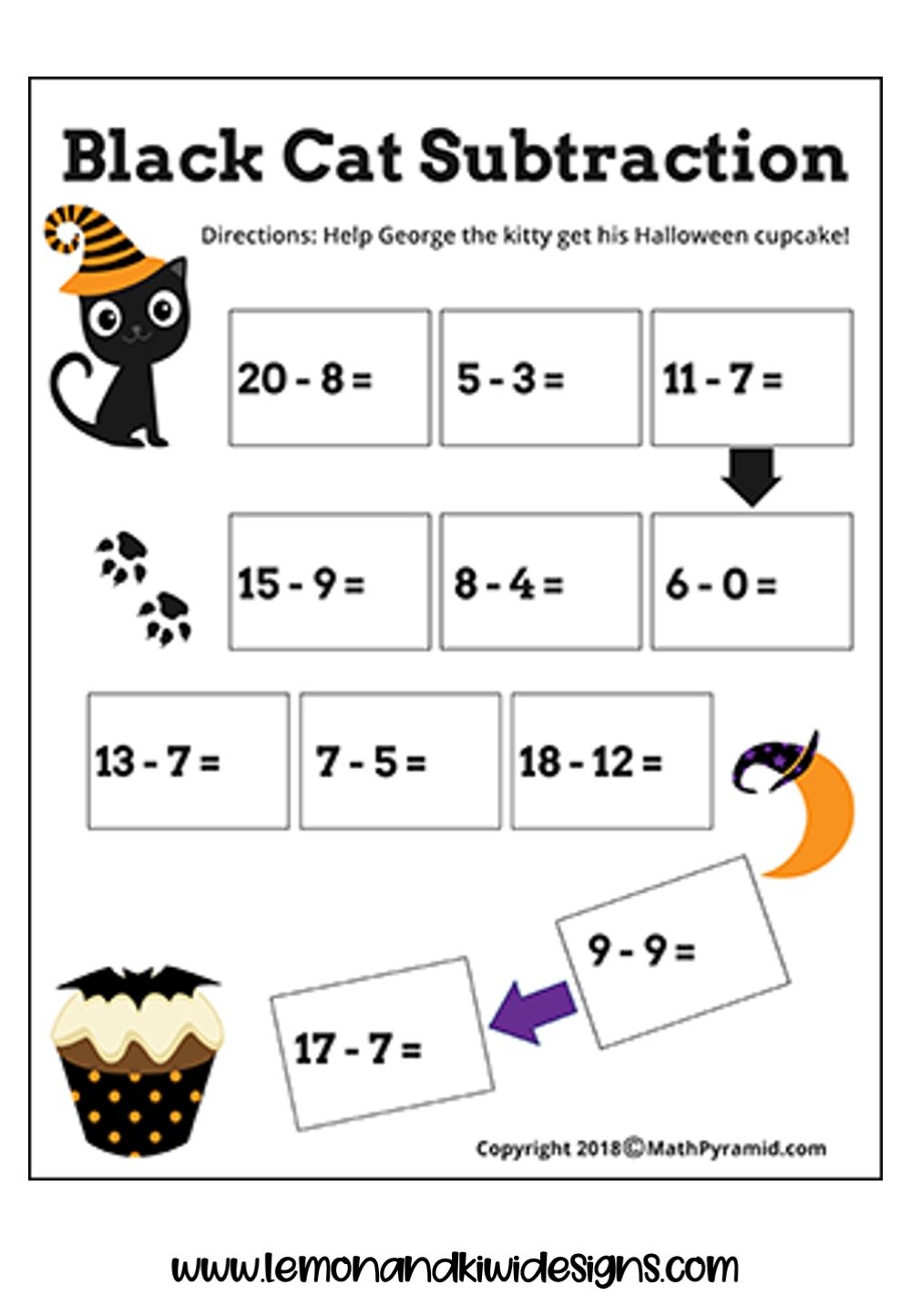 Halloween math worksheets for high school