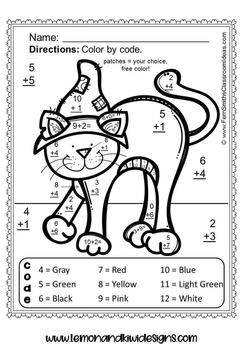 Free Spooktacular Halloween Math Worksheets for Kids — Lemon & Kiwi Designs