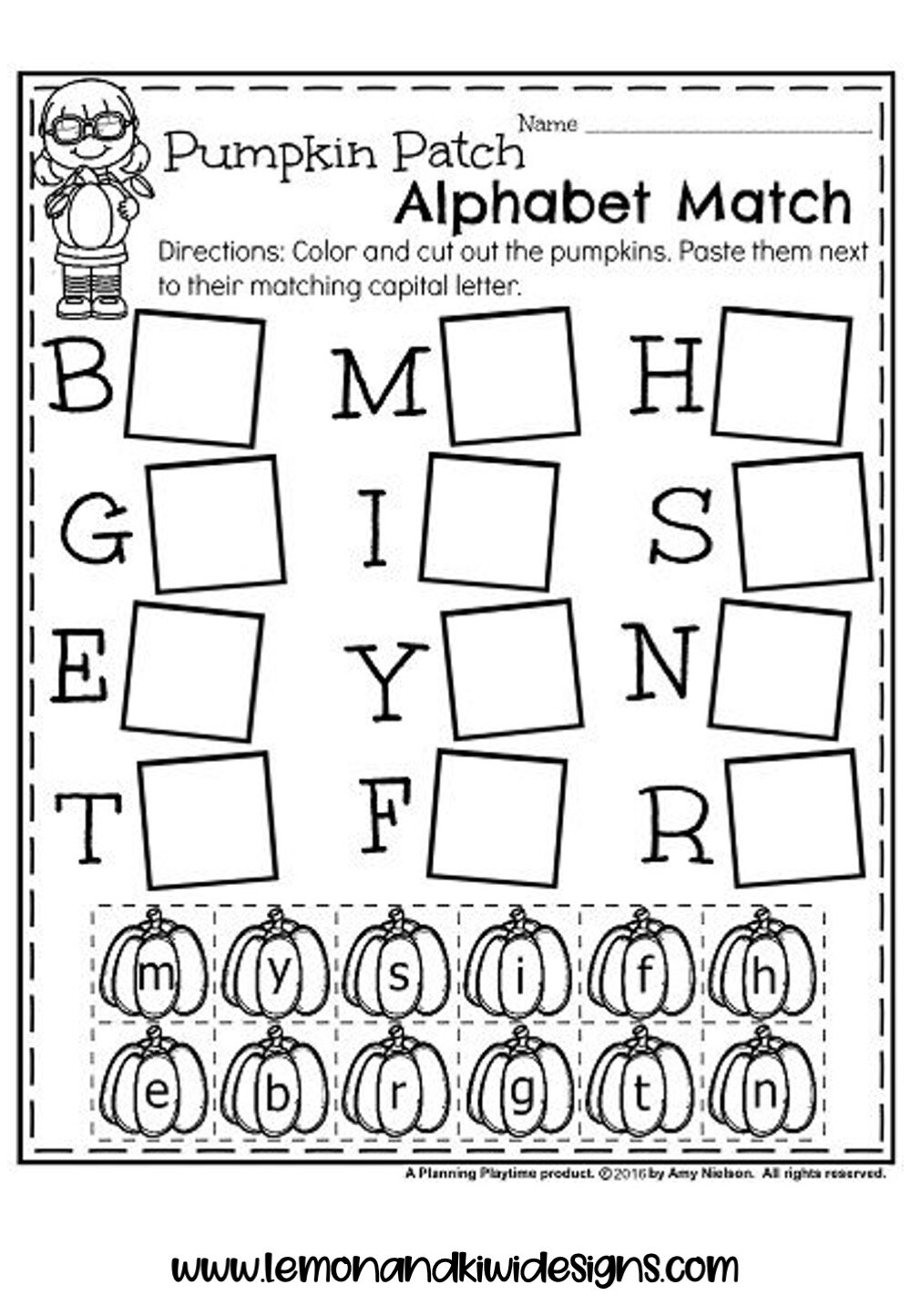 Matching worksheet