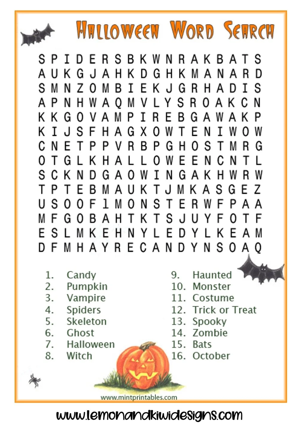 Free Halloween Literacy Worksheets for Preschoolers — Lemon &amp; Kiwi Designs