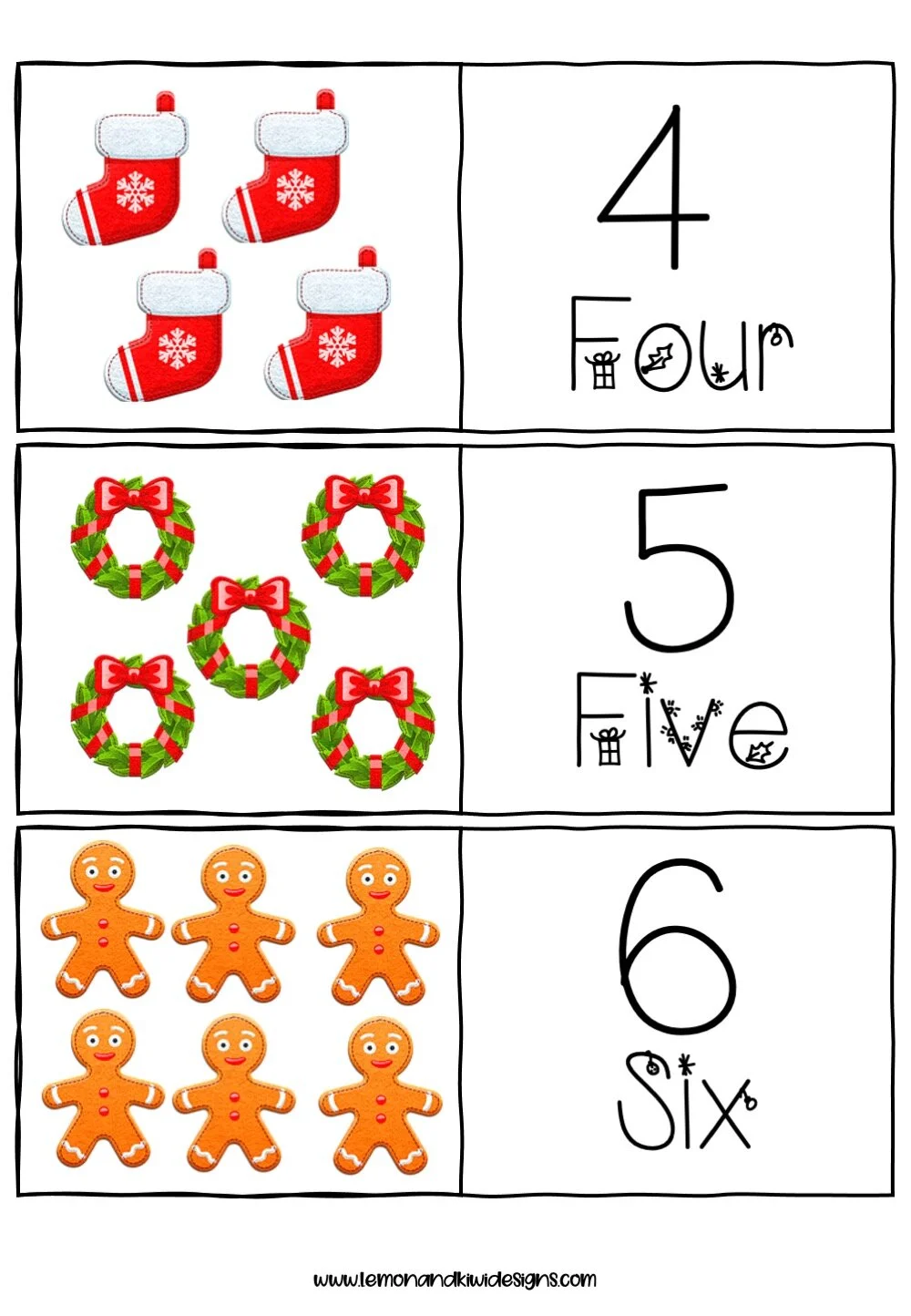 Free Printable Christmas Mix and Match Puzzles — Lemon &amp; Kiwi Designs