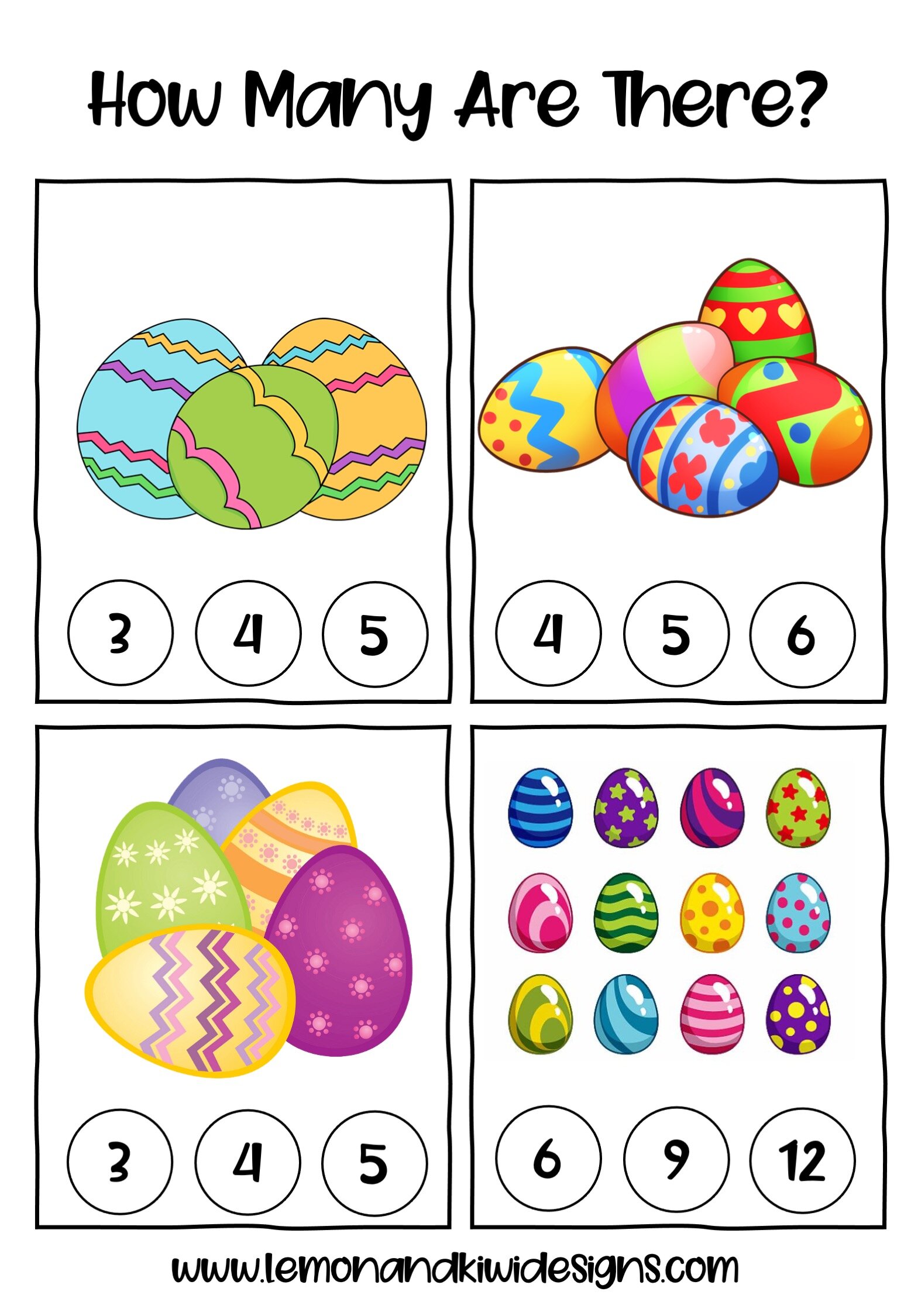 Free Easter Do A Dot Printables — Lemon & Kiwi Designs