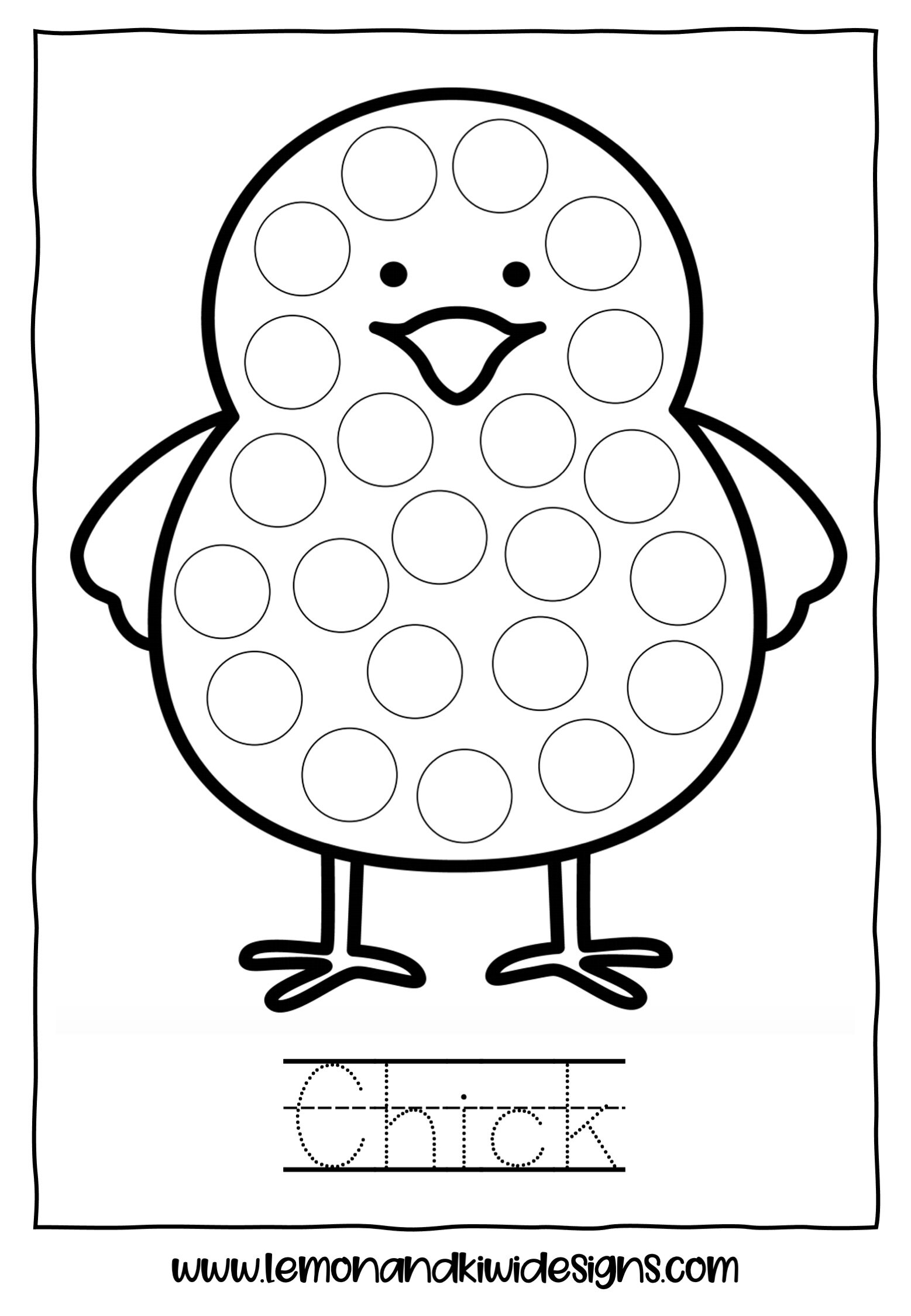 Free Easter Do A Dot Printables — Lemon & Kiwi Designs