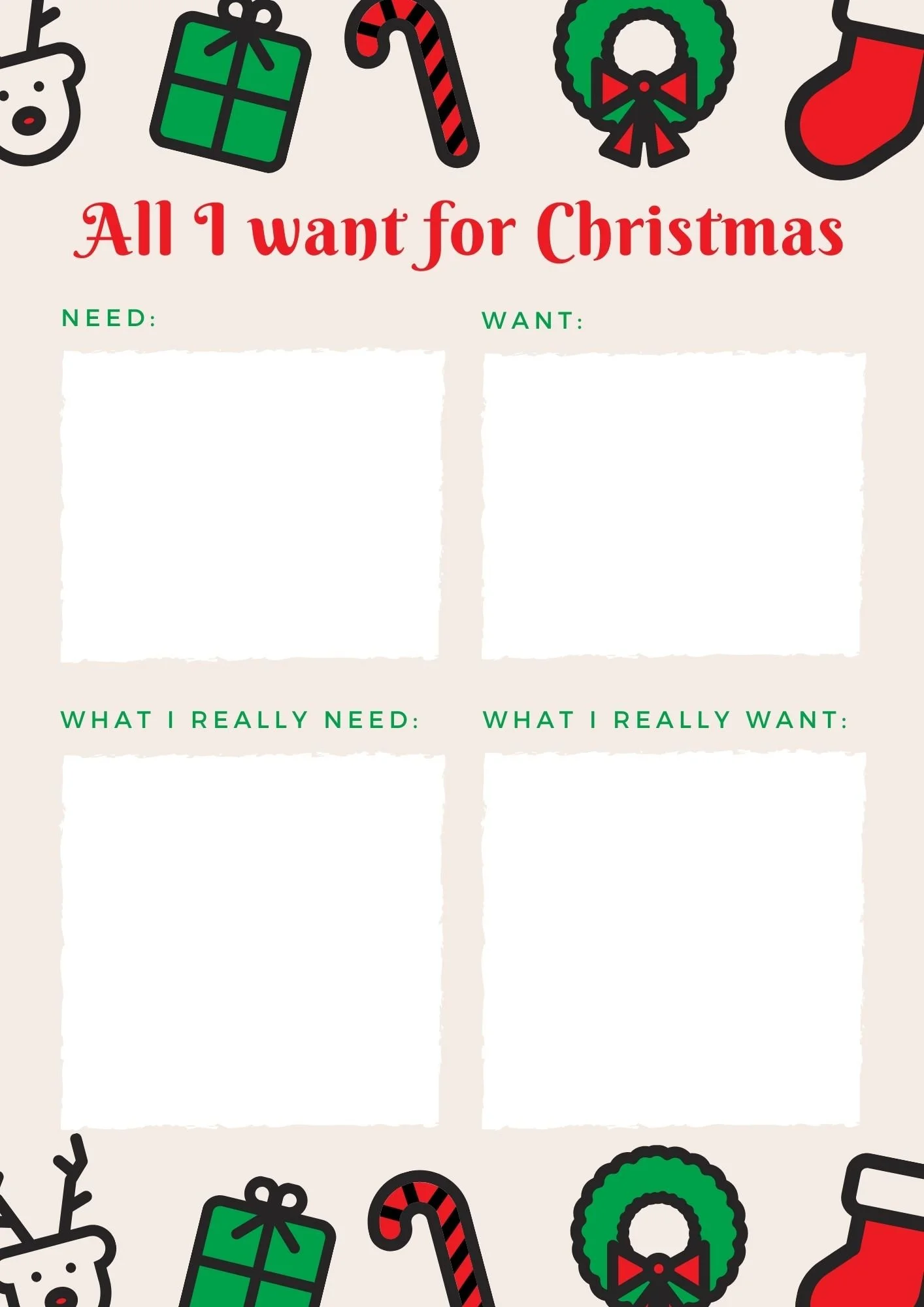 Free Christmas Wish Lists (15 Printable Templates) — Lemon &amp; Kiwi Designs