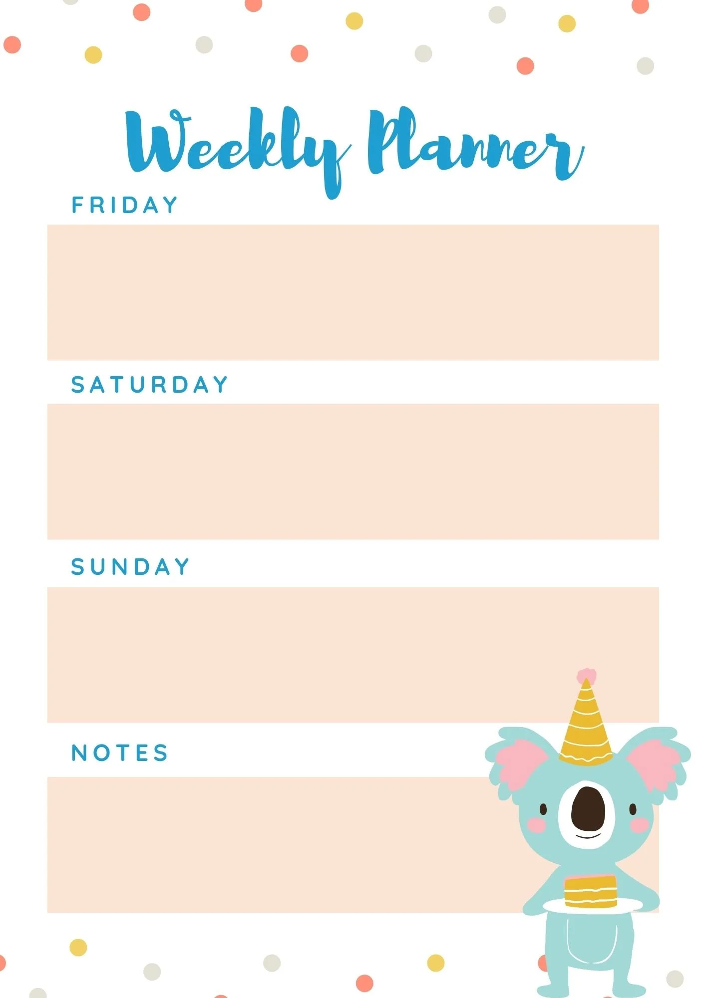 Free Printable Planner and Chores Chart For Kids — Lemon & Kiwi Designs