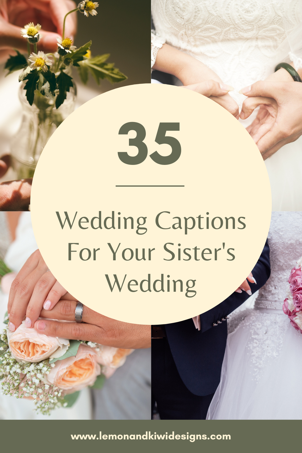 35 Instagram Wedding Captions for Your Sister's Wedding — Lemon & Kiwi  Designs