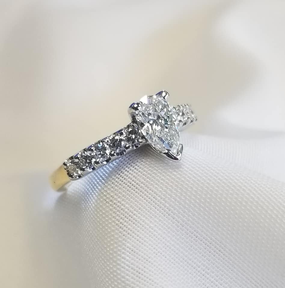 2-Tone Engagement Ring