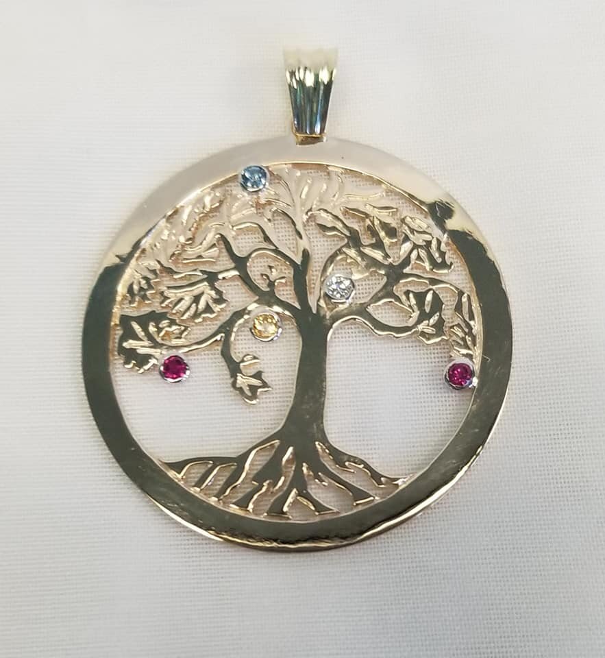 14kt Yellow Gold Tree of Life Pendant