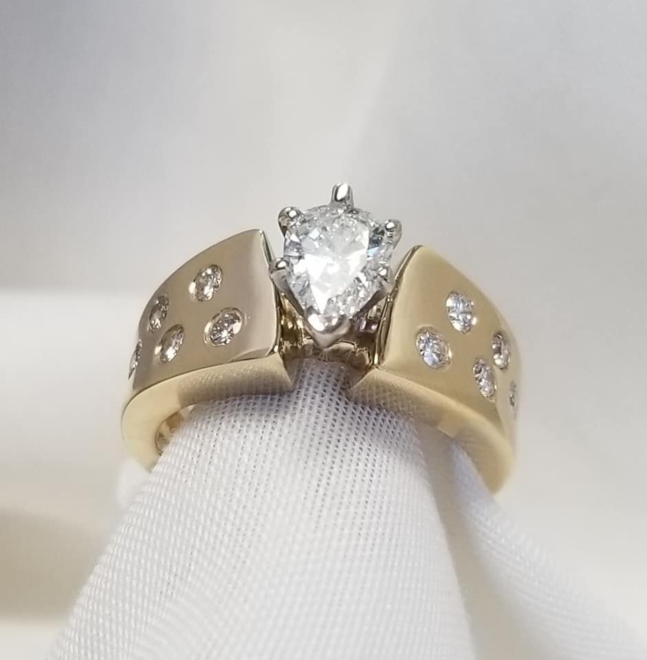 14kt Yellow Gold Engagement Ring