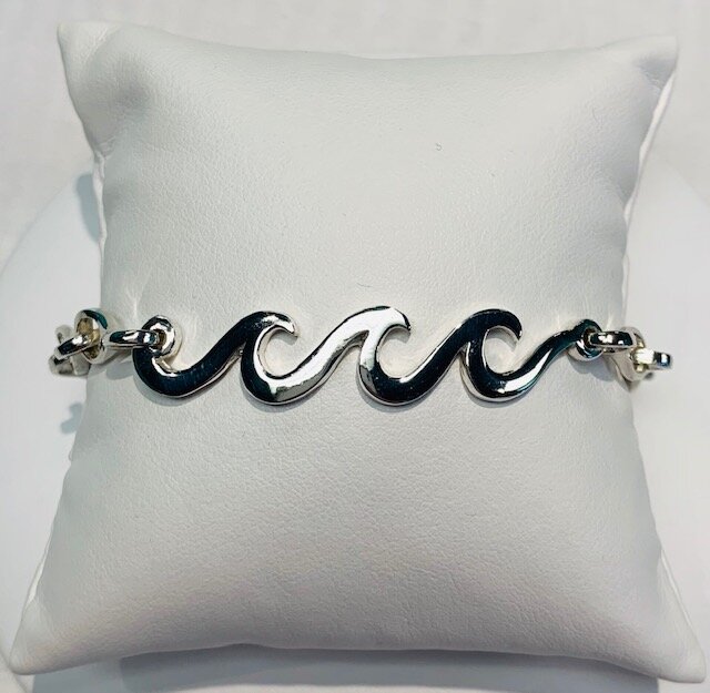 Men's Sterling Silver "Wave" Bracelet