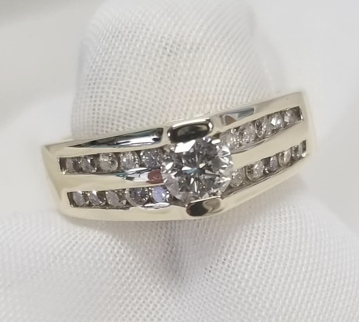 Channel Set Diamond Ring