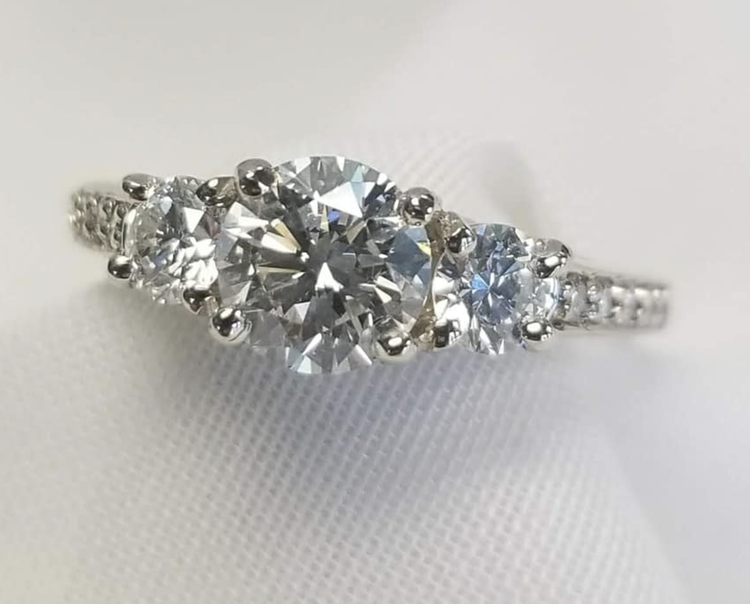 3-Stone Diamond Engagement Ring