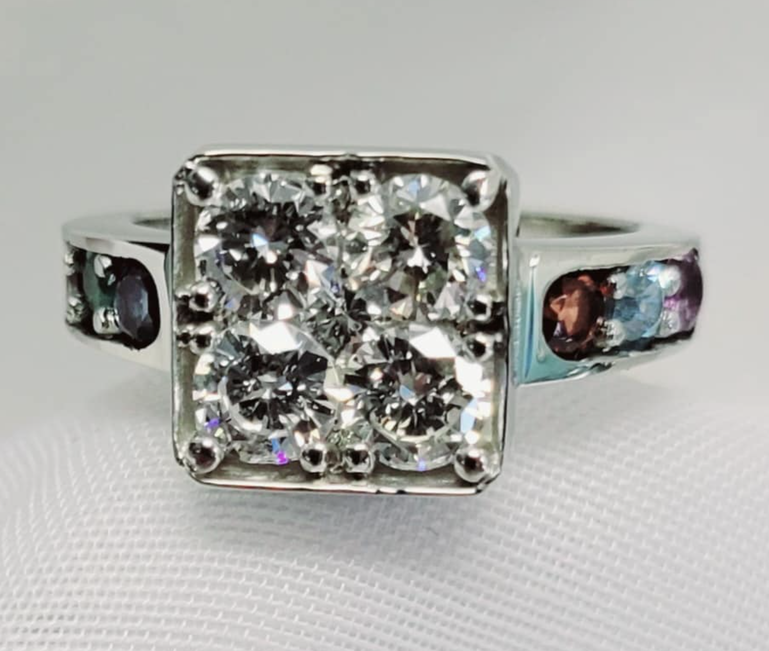 Diamond and Colored Stone Ring