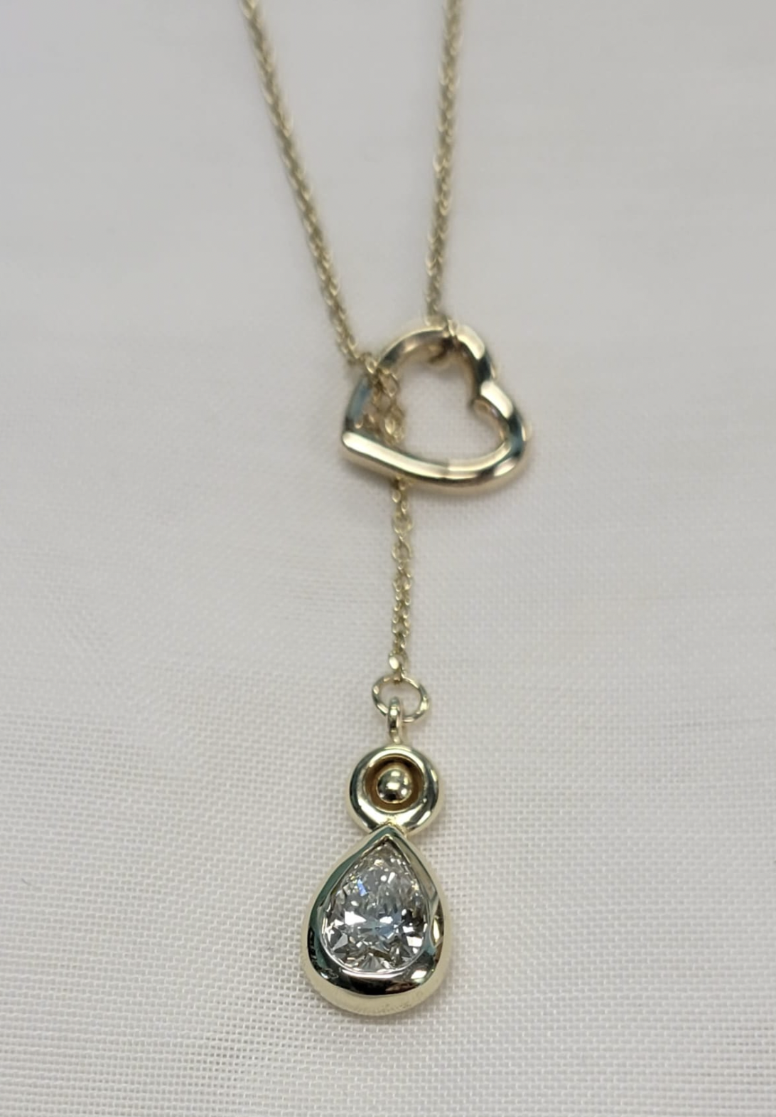 14kt Yellow Gold Diamond Necklace 
