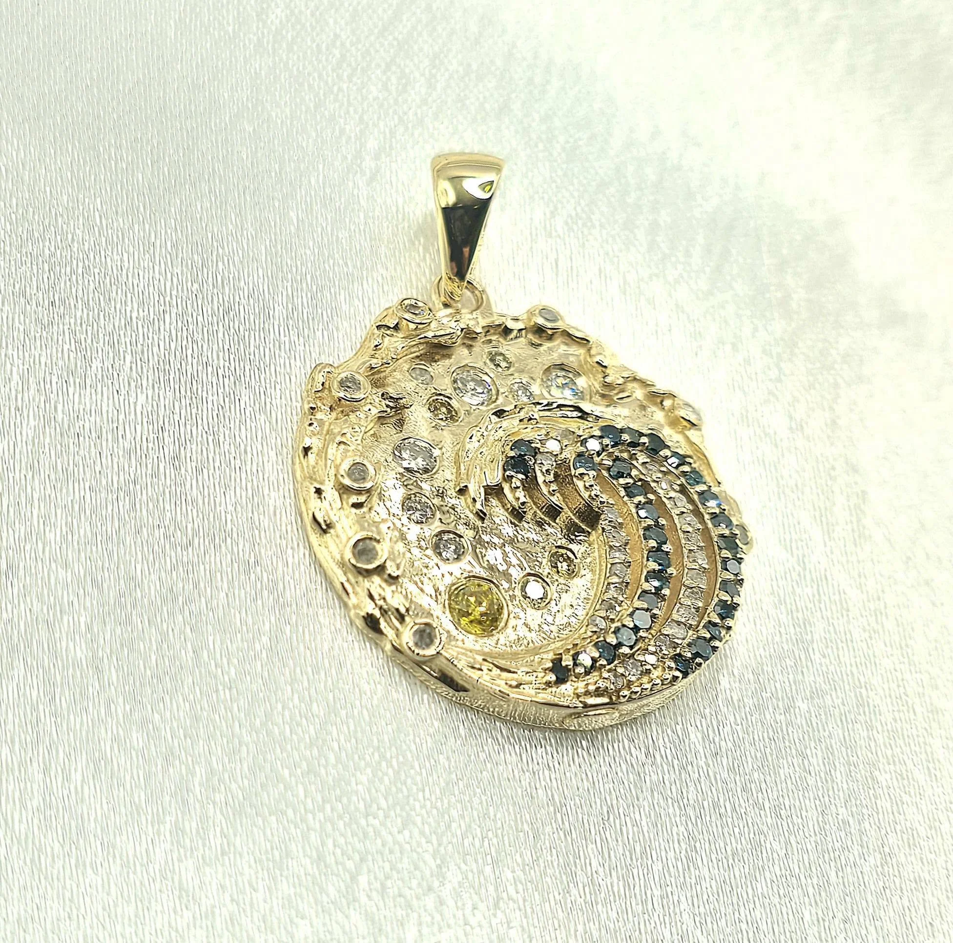 Diamond Wave Pendant
