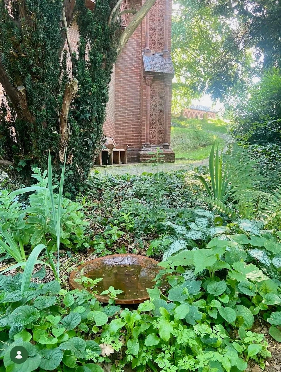 'Rainbowl' -  permanent installation under observation at Watts Gallery gardens